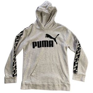 Puma Women’s Hoodie Black White Gray Heathered
